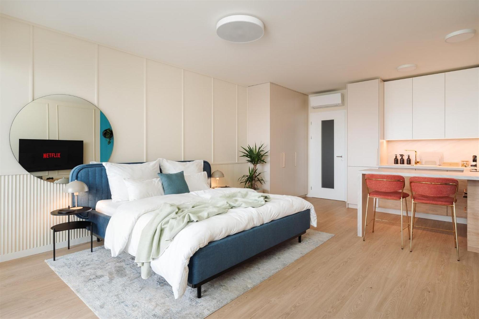 Good Vibe Studio Near Metro - Garage, Air-Conditioning, Vinyl Player Prague Luaran gambar